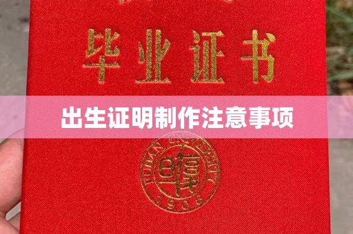 晴隆出生证明制作注意事项